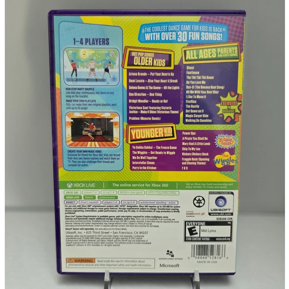 Just Dance Disney Party & Kids‎ Bundle - Xbox 360 Kinect - Complete CIB 2 Games